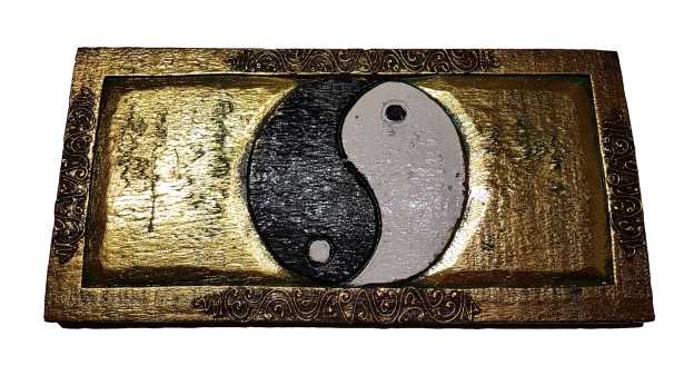 Yin und Yang Holztafel